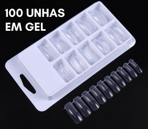 Kit Easy Nails com 3 Peças - Secador Ultrarrápido - 100 Unhas em Gel - Lixa Polidora 4 em 1